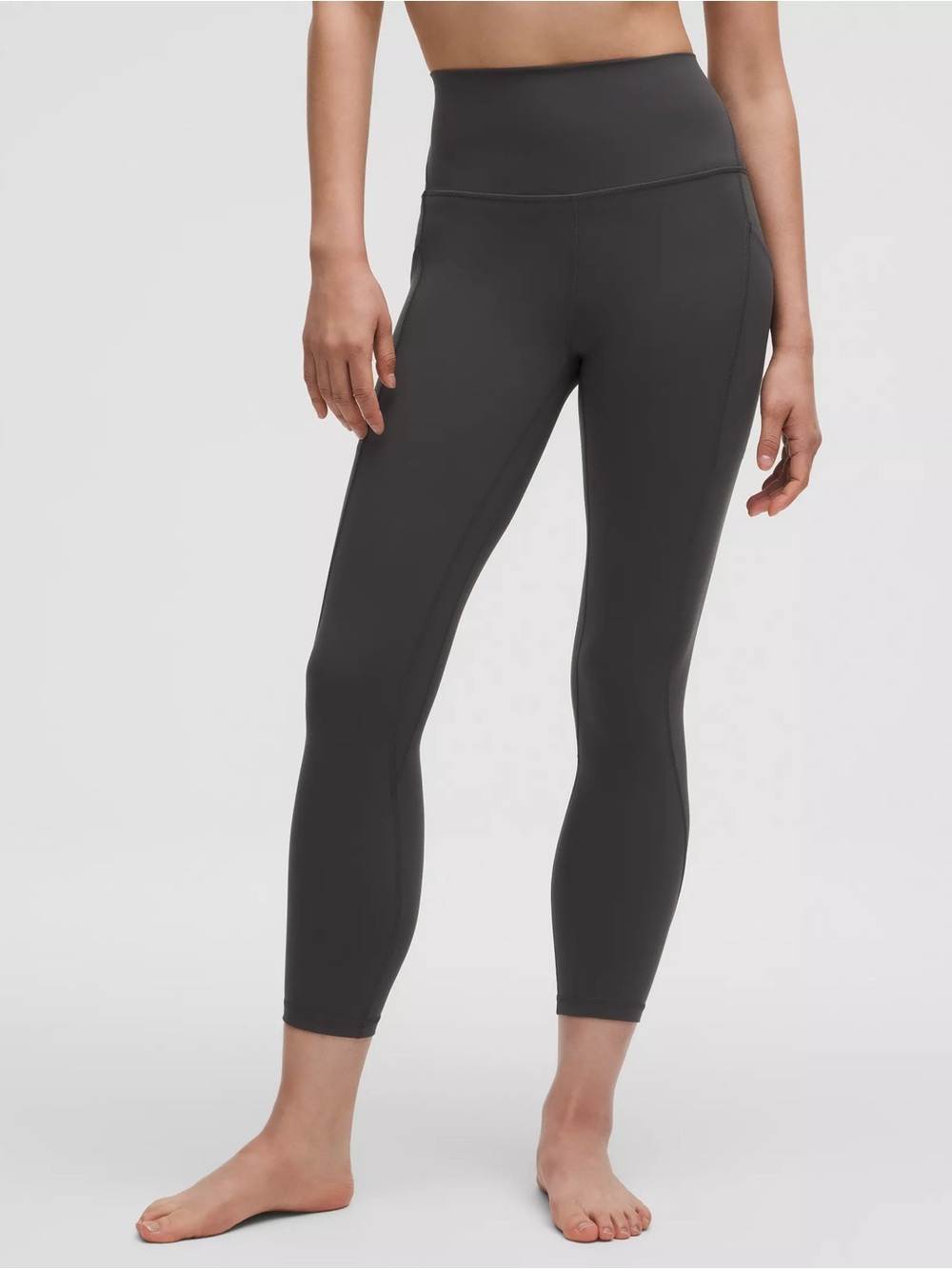Lululemon Grey Align Cropped 23” High Rise Leggings Size 16
